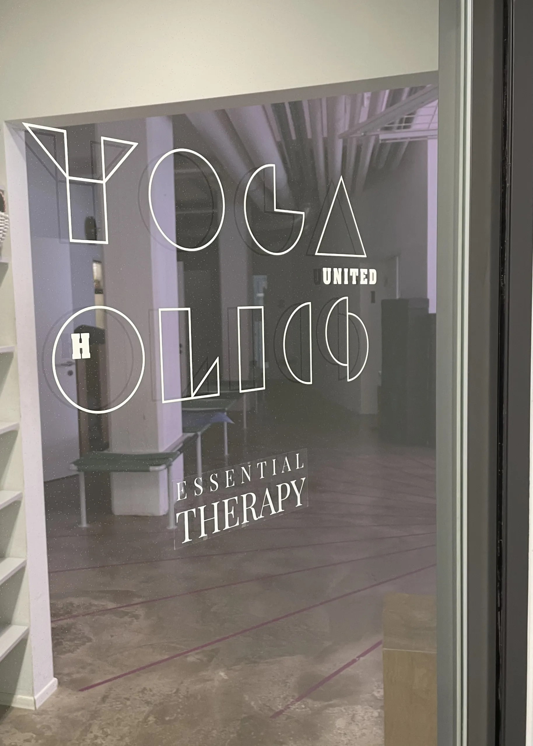 View into the practice rooms